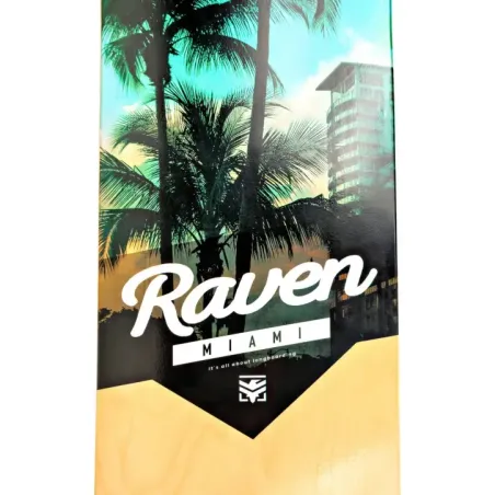 Longboard Raven Miami (pikk), ABEC9, 70mm