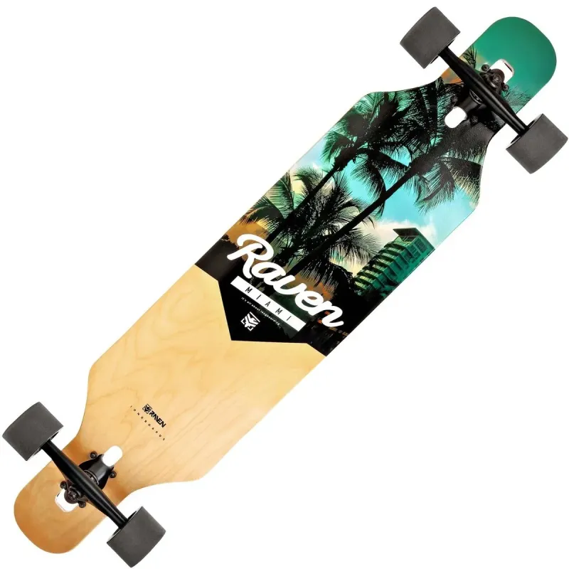 Longboard Raven Miami (pikk), ABEC9, 70mm Longboard Raven Miami (pikk), ABEC9, 70mm