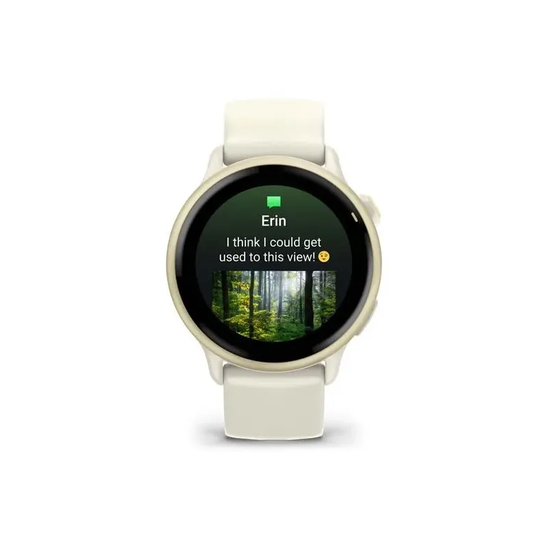 Garmin vívoactive 6 3.05 cm (1.2") AMOLED 42 mm Digital 390 x 390 pixels Touchscreen White Wi-Fi GPS (satellite)