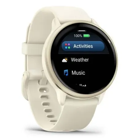 Garmin vívoactive 6 3.05 cm (1.2") AMOLED 42 mm Digital 390 x 390 pixels Touchscreen White Wi-Fi GPS (satellite)