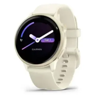 Garmin vívoactive 6 3.05 cm (1.2") AMOLED 42 mm Digital 390 x 390 pixels Touchscreen White Wi-Fi GPS (satellite)