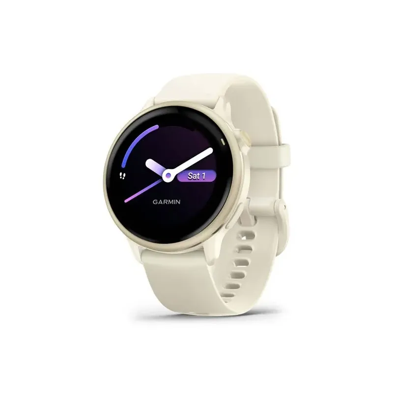 Garmin vívoactive 6 3.05 cm (1.2") AMOLED 42 mm Digital 390 x 390 pixels Touchscreen White Wi-Fi GPS (satellite)