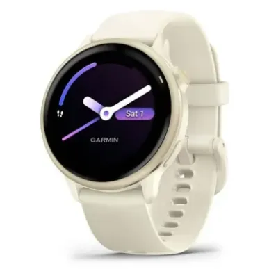Garmin vívoactive 6 3.05 cm (1.2") AMOLED 42 mm Digital 390 x 390 pixels Touchscreen White Wi-Fi GPS (satellite)