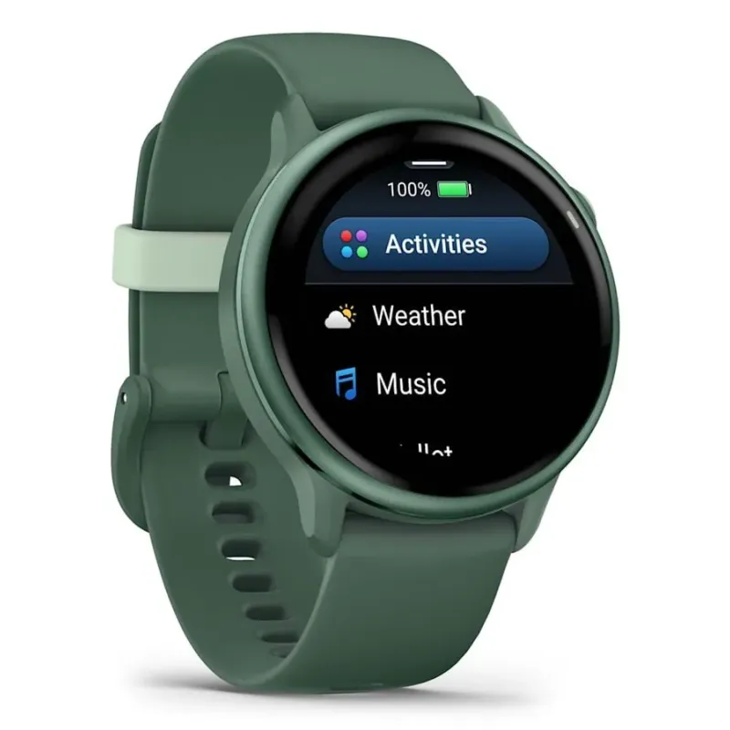 Garmin vívoactive 6 3.05 cm (1.2") AMOLED 42 mm Digital 390 x 390 pixels Touchscreen Green Wi-Fi GPS (satellite)