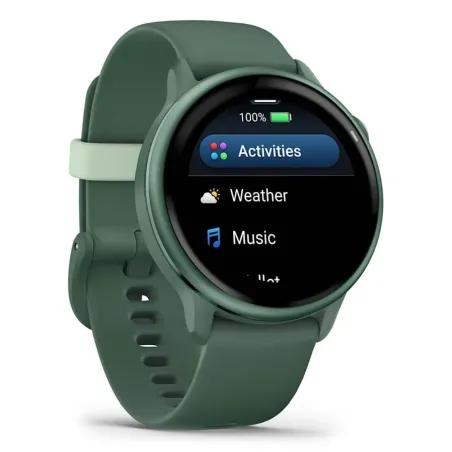 Garmin vívoactive 6 3.05 cm (1.2") AMOLED 42 mm Digital 390 x 390 pixels Touchscreen Green Wi-Fi GPS (satellite)