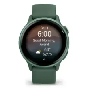 Garmin vívoactive 6 3.05 cm (1.2") AMOLED 42 mm Digital 390 x 390 pixels Touchscreen Green Wi-Fi GPS (satellite)