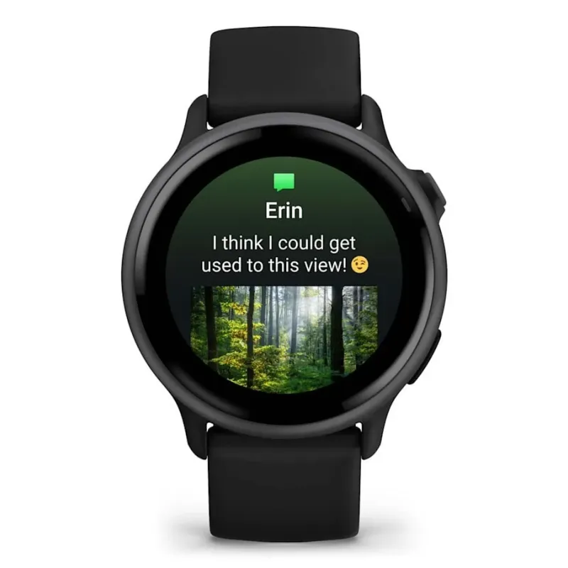 Garmin vívoactive 6 3.05 cm (1.2") AMOLED 42 mm Digital 390 x 390 pixels Touchscreen Black Wi-Fi GPS (satellite)