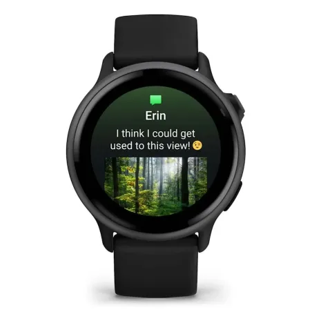 Garmin vívoactive 6 3.05 cm (1.2") AMOLED 42 mm Digital 390 x 390 pixels Touchscreen Black Wi-Fi GPS (satellite)