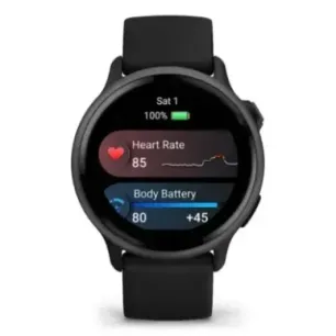 Garmin vívoactive 6 3.05 cm (1.2") AMOLED 42 mm Digital 390 x 390 pixels Touchscreen Black Wi-Fi GPS (satellite)