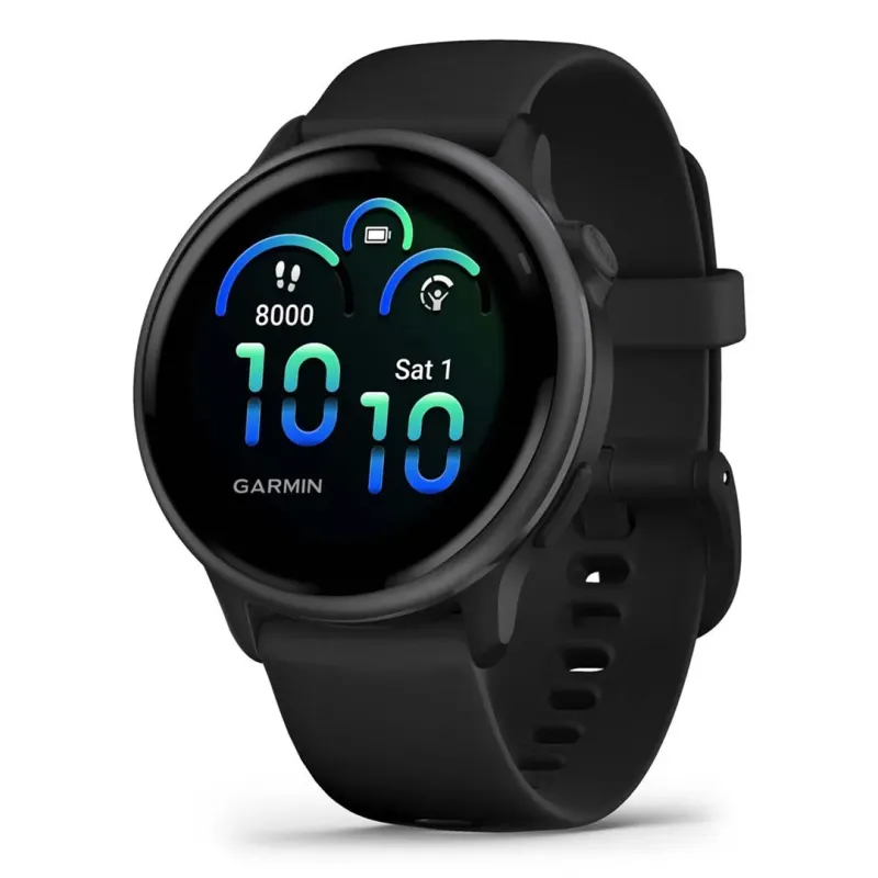 Garmin vívoactive 6 3.05 cm (1.2") AMOLED 42 mm Digital 390 x 390 pixels Touchscreen Black Wi-Fi GPS (satellite)