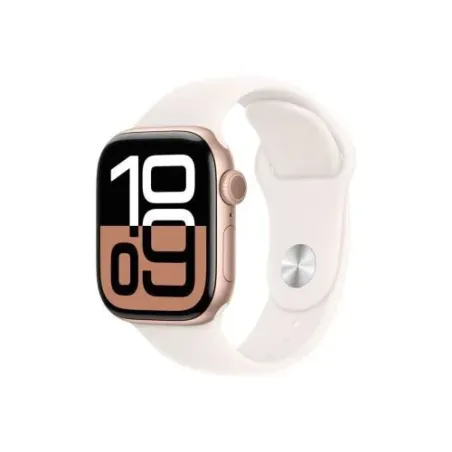 Apple Watch Series 10 GPS 46mm Rose Gold Alu Case, Light Blush Sport Band M/L EU MWWU3