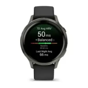Garmin Venu 4 3.05 cm (1.2") AMOLED 41 mm Digital 390 x 390 pixels Touchscreen Black Wi-Fi GPS (satellite)
