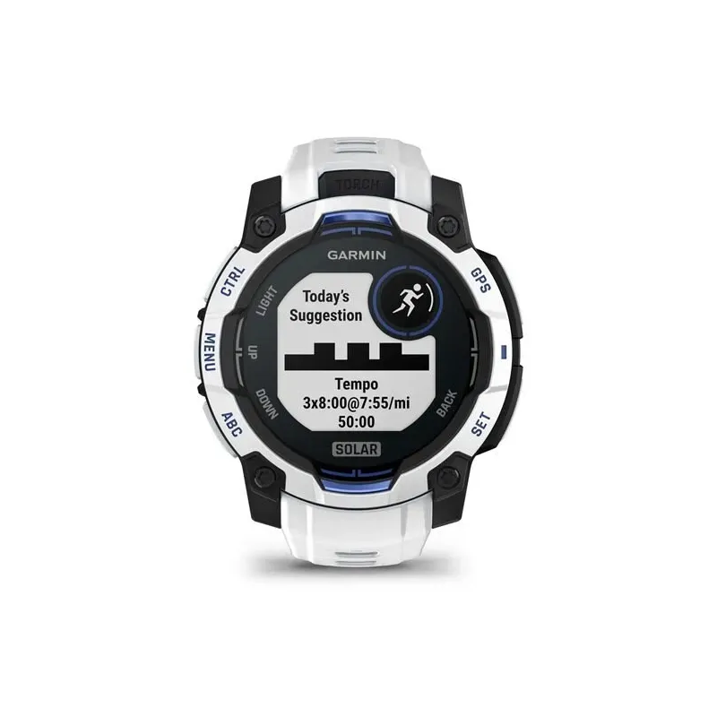 Garmin Instinct 2.29 cm (0.9") MIP 45 mm Digital 176 x 176 pixels Touchscreen Black, White GPS (satellite)