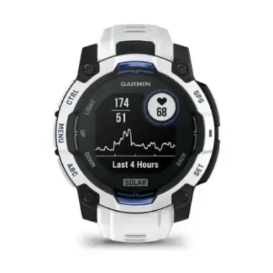 Garmin Instinct 2.29 cm (0.9") MIP 45 mm Digital 176 x 176 pixels Touchscreen Black, White GPS (satellite)