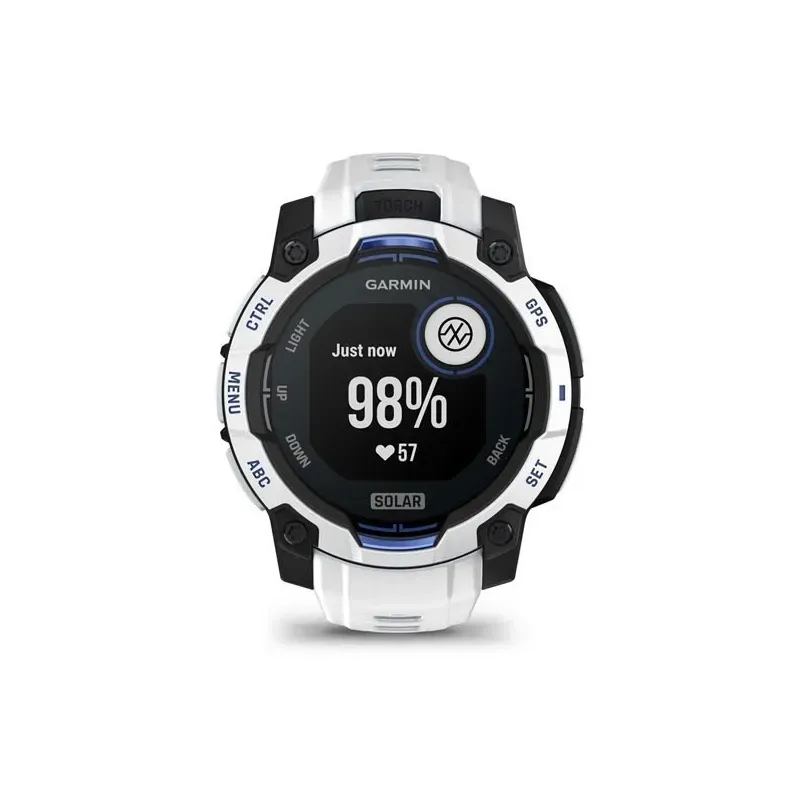 Garmin Instinct 2.29 cm (0.9") MIP 45 mm Digital 176 x 176 pixels Touchscreen Black, White GPS (satellite)