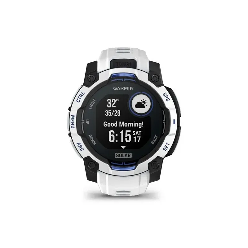 Garmin Instinct 2.29 cm (0.9") MIP 45 mm Digital 176 x 176 pixels Touchscreen Black, White GPS (satellite)