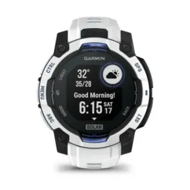 Garmin Instinct 2.29 cm (0.9") MIP 45 mm Digital 176 x 176 pixels Touchscreen Black, White GPS (satellite)