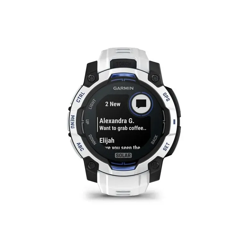 Garmin Instinct 2.29 cm (0.9") MIP 45 mm Digital 176 x 176 pixels Touchscreen Black, White GPS (satellite)