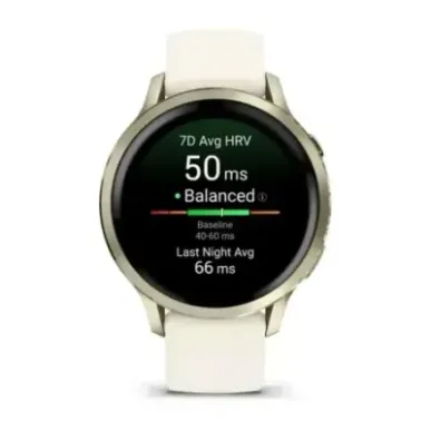 Garmin Venu 4 3.05 cm (1.2") AMOLED 41 mm Digital 390 x 390 pixels Touchscreen Gold Wi-Fi GPS (satellite)