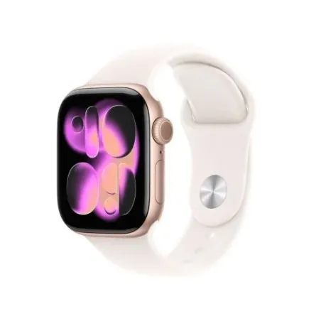 Apple Watch Series 11 (2025) GPS 42mm Rose Gold Alu Case, Light Blush Sport Band S/M EU MEU04
