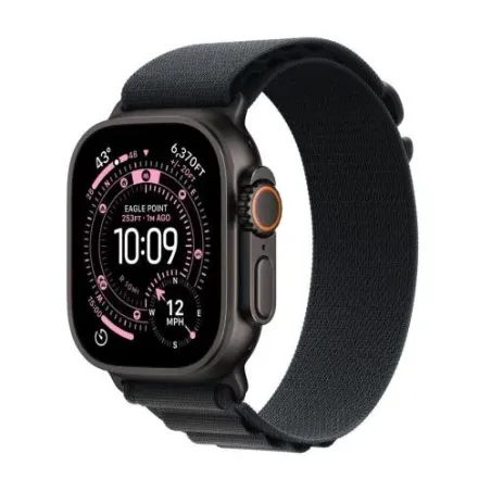 Apple Watch Ultra 3 (2025) GPS + Cellular 5G 49mm Black Titanium Case with Black Alpine Loop Large EU MF0X4