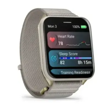 Garmin Venu X1 5.08 cm (2") AMOLED Digital 448 x 486 pixels Touchscreen Gold, Titanium Wi-Fi GPS (satellite)