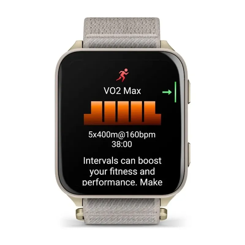 Garmin Venu X1 5.08 cm (2") AMOLED Digital 448 x 486 pixels Touchscreen Gold, Titanium Wi-Fi GPS (satellite)
