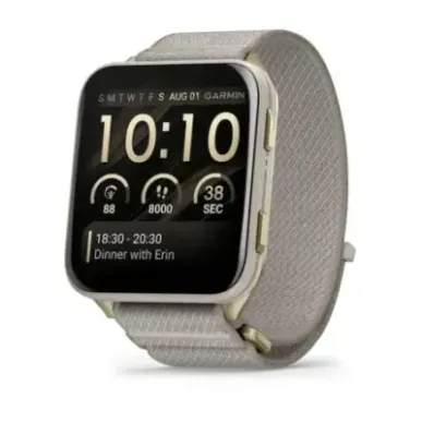 Garmin Venu X1 5.08 cm (2") AMOLED Digital 448 x 486 pixels Touchscreen Gold, Titanium Wi-Fi GPS (satellite)