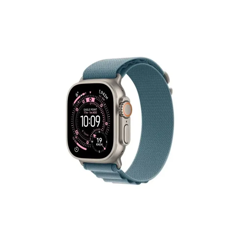 Apple Watch Ultra 3 (2025) GPS + Cellular 5G 49mm Natur Titanium Case with Light Blue/Alpine Loop M EU MEWM4