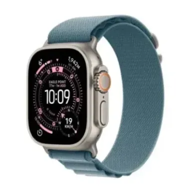 Apple Watch Ultra 3 (2025) GPS + Cellular 5G 49mm Natur Titanium Case with Light Blue/Alpine Loop M EU MEWM4