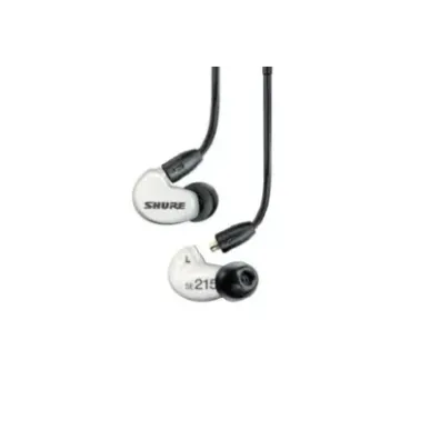 Shure AONIC 215 - in-ear headphones with single transducer and 3.5mm cable (white)