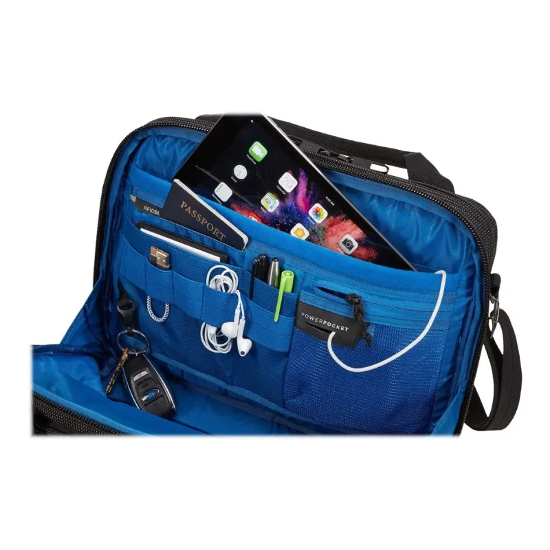 Thule C2LB-113 Crossover 2 Fits up to size 13.3 " Messenger - Briefcase Black Shoulder strap