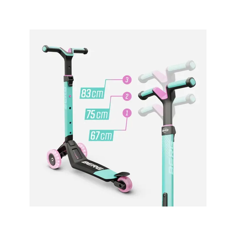 BERG Nexo LED – laste kolmerattaline tõuks LED esiratastega