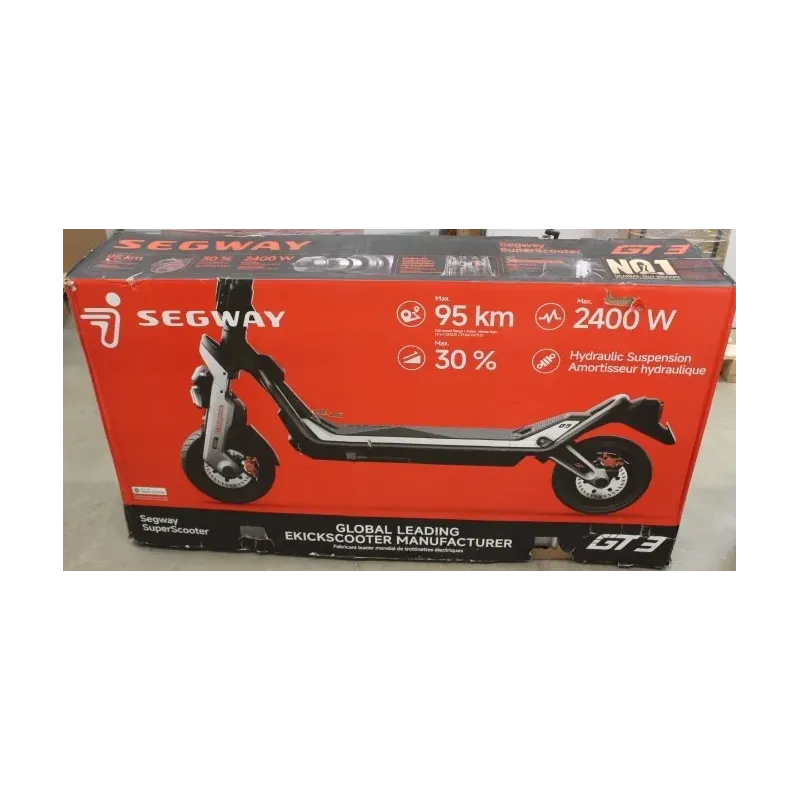 SALE OUT. Ninebot by Segway Superscooter GT3 E Segway Superscooter GT3 E Electric Scooter Max 2400 W Up to 25