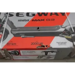 SALE OUT. Ninebot by Segway eKickScooter MAX G3 E Segway MAX G3 E eKickScooter 2000 W Up to 25 km/h 11 " |