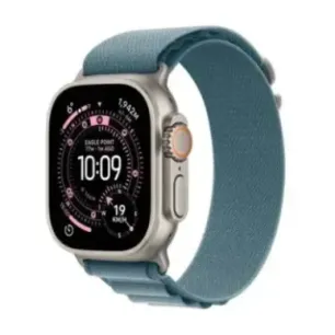 Apple Watch Ultra 3 (2025) GPS + Cellular 5G 49mm Natur Titanium Case with Light Blue/Alpine Loop M EU MEWM4