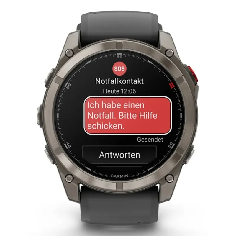 Garmin fēnix 8 Pro 3.56 cm (1.4") AMOLED 51 mm Digital 454 x 454 pixels Touchscreen Graphite, Titanium Wi-Fi GPS