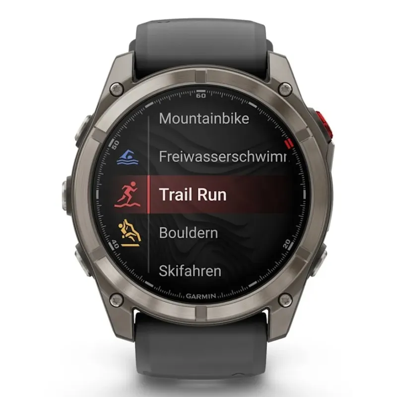 Garmin fēnix 8 Pro 3.56 cm (1.4") AMOLED 51 mm Digital 454 x 454 pixels Touchscreen Graphite, Titanium Wi-Fi GPS