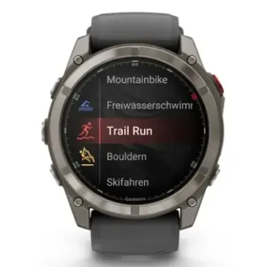Garmin fēnix 8 Pro 3.56 cm (1.4") AMOLED 51 mm Digital 454 x 454 pixels Touchscreen Graphite, Titanium Wi-Fi GPS