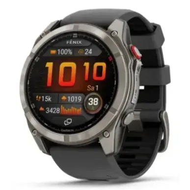 Garmin fēnix 8 Pro 3.56 cm (1.4") AMOLED 51 mm Digital 454 x 454 pixels Touchscreen Graphite, Titanium Wi-Fi GPS