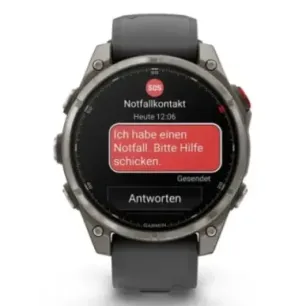 Garmin fēnix 8 Pro 3.56 cm (1.4") AMOLED 47 mm Digital 454 x 454 pixels Touchscreen Graphite, Titanium Wi-Fi GPS