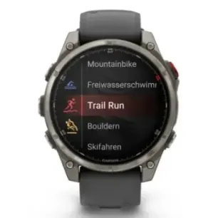 Garmin fēnix 8 Pro 3.56 cm (1.4") AMOLED 47 mm Digital 454 x 454 pixels Touchscreen Graphite, Titanium Wi-Fi GPS