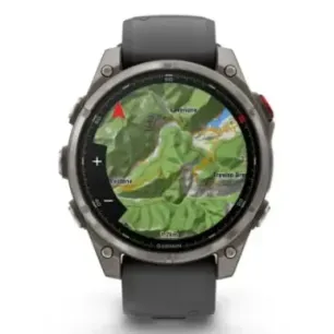 Garmin fēnix 8 Pro 3.56 cm (1.4") AMOLED 47 mm Digital 454 x 454 pixels Touchscreen Graphite, Titanium Wi-Fi GPS