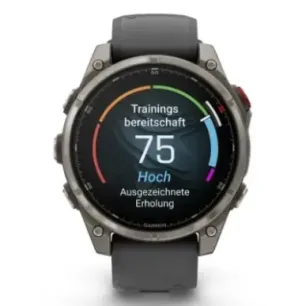 Garmin fēnix 8 Pro 3.56 cm (1.4") AMOLED 47 mm Digital 454 x 454 pixels Touchscreen Graphite, Titanium Wi-Fi GPS