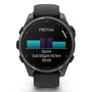 Garmin fēnix 8 Pro 3.56 cm (1.4") AMOLED 47 mm Digital 454 x 454 pixels Touchscreen Graphite, Titanium Wi-Fi GPS