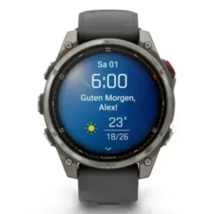Garmin fēnix 8 Pro 3.56 cm (1.4") AMOLED 47 mm Digital 454 x 454 pixels Touchscreen Graphite, Titanium Wi-Fi GPS
