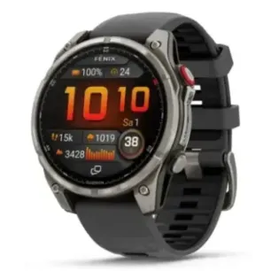 Garmin fēnix 8 Pro 3.56 cm (1.4") AMOLED 47 mm Digital 454 x 454 pixels Touchscreen Graphite, Titanium Wi-Fi GPS