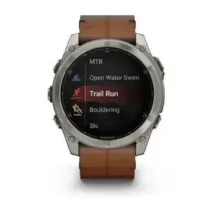 Garmin Fenix 8 3.56 cm (1.4") AMOLED 51 mm Digital 454 x 454 pixels Touchscreen Titanium Wi-Fi GPS (satellite)