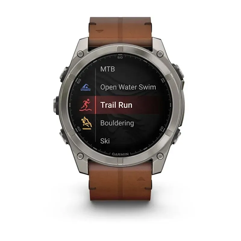 Garmin Fenix 8 3.56 cm (1.4") AMOLED 51 mm Digital 454 x 454 pixels Touchscreen Titanium Wi-Fi GPS (satellite)