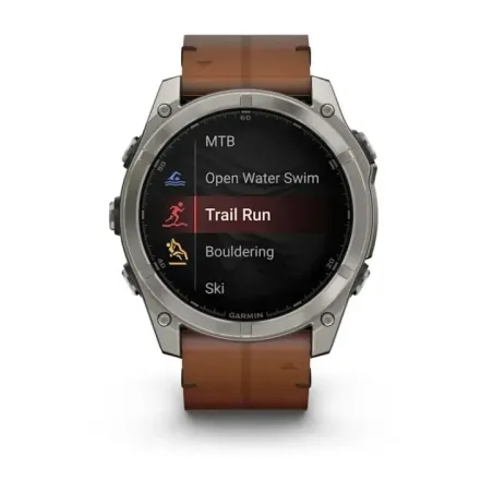 Garmin Fenix 8 3.56 cm (1.4") AMOLED 51 mm Digital 454 x 454 pixels Touchscreen Titanium Wi-Fi GPS (satellite)